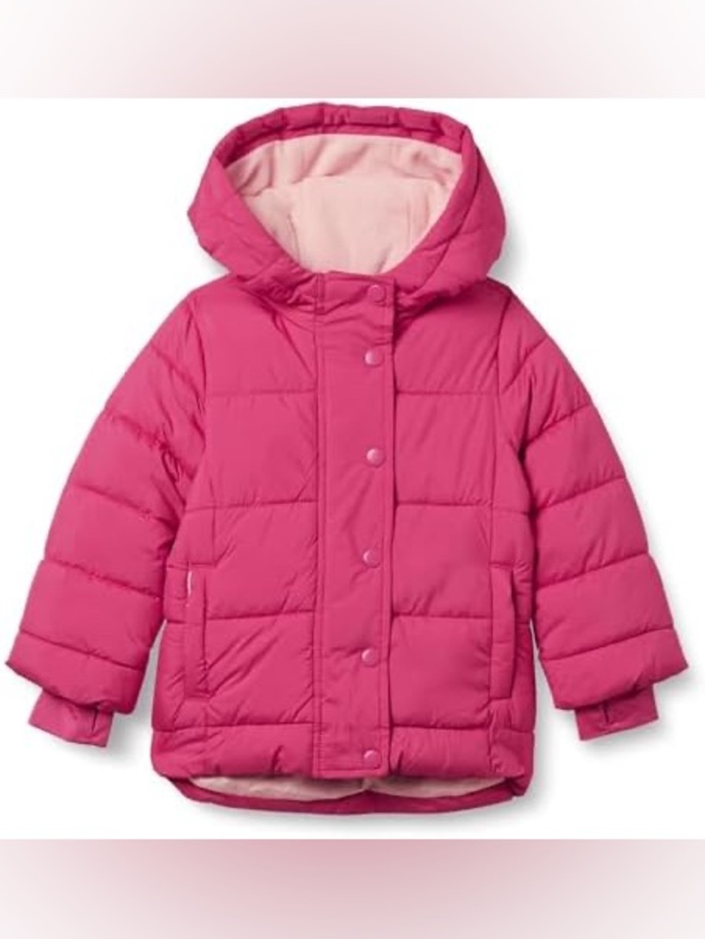 Amazon Essentials Pink Puffer Jacket